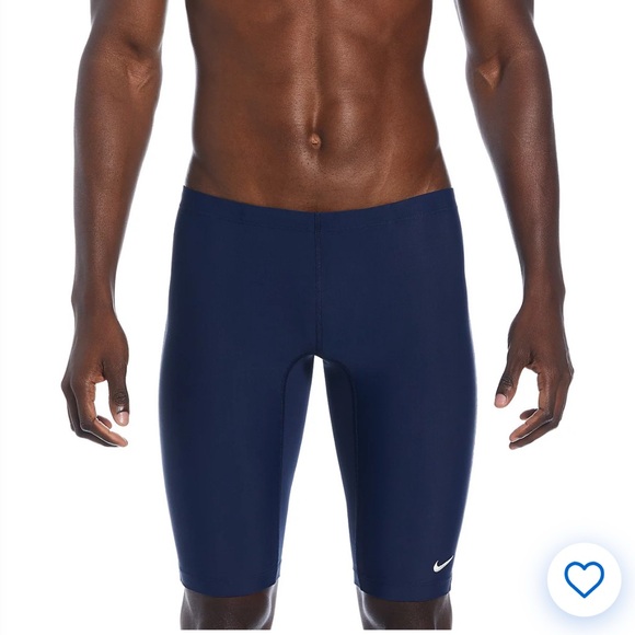 Nike Swim Men's HydraStrong Solid‎ Navy Blue Jammers 32 NWT team competitive - Picture 1 of 10